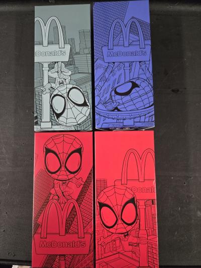 McDonald's Lot de 4 figurines Spider Man Brand New Day Collection 2025