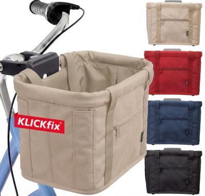Beige Klickfix Panier de V�lo Avant Compatible avec V�lo �lectrique Sac