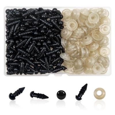 Yeux de S�curit� Amigurumis 5 mm de Poup�e en Peluche Noir Plastique 150 Pi�ces