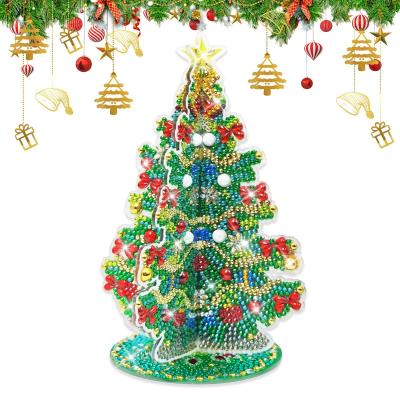 Sapin de No�l Kit de Peinture Diamant de No�l 5D DIY Diamond Painting 19,5 cm