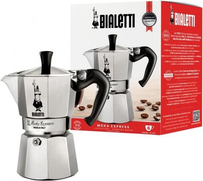 Bialetti Moka Express 6 tasses 270ml cafeti�re expresso italienne aluminium