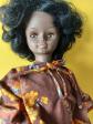 Poup�e SYLVETTE BELLA CATHIE Noire de 1976   Tenue Origine   48 cm   proche NEUF