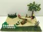 Diorama   La Balan�oire (d�cor avec figurines Britains)
