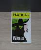 Playbill programme de la com�die musicale Wicked magicien oz, Th�atre Gershwin.