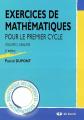 Exercices de math�matiques pour le premier cycle : Volume 2, Analyse, Pascal Dup