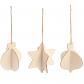 Boules de No�l � assembler en bois 11 cm 3 pi�ces