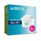 Pack 6 filtres a eau Brita 1050417  maxtra pro all in 1