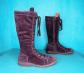 Botas KICKERS Vintage De Cuero Ante P�rpura Talla 37 FR