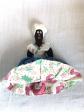 POUP�E R�VERSIBLE VINTAGE TISSU 2 FEMMES NOIRE-BLANCHE AUTANT EN EMPORTE LE VENT