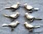 Anciennes D�corations De No�l. Boules. Oiseaux. Vintage. Verre. Sapin. 1960
