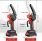 Mini tron�onneuse batterie �lectrique sans fil petite �lagueuse kit chaine scier