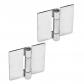 Ganter Norme �l�ments en acier inoxydable Charni�res T�le, Lot de 2, argent, ...