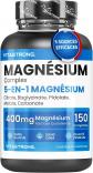 Magn�sium Complexe 5 en 1, 400mg par Dose, 5 Sources de Magn�sium Bisglycinate,