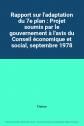 Rapport sur l'adaptation du 7e plan : Projet soumis par le gouvernement � l