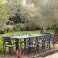 Salon de jardin extensible 10 places de 180-300cm aluminium anthracite VENEZIA