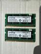 Lot de 2x8 (16Gb) Barrettes m�moires Crucial 8GB DDR3L 1600 SODIMM AMC