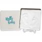 Magic Box carr�e, Kit empreintes pieds et mains b�b� dans boite m�tal carr�e,...
