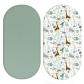 Lot de 2 Draps Housse pour Poussette, Draps Housse Bebe Microfibre Respirante...
