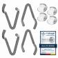 Ajusteurs de hauteur pour parc de jeu pour b�b�, pack de 4 rehausseur en acie...