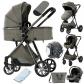 Poussette B�b� 3 en 1 Haute Vue L�g�re Compacte Pliable Voyage Facile Confort