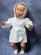 SORTIE PEIGNOIR BAIN POUP�E ANCIENNE B�B� RAYNAL BELLA OURS  MODES ET TRAVAUX