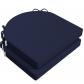 3002 Lot de 2 coussins d'assise 45 x 45 cm, bleu marine