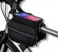 Sacoche double v�lo, imperm�able pour guidon de v�lo, portet�l�phone multifon...