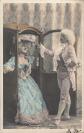 LOT 4 CARTES POSTALES COUPLE COSTUME EPOQUE CHAISE A PORTEURS   55586