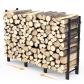 �tag�re � Bois De Chemin�e En M�tal,Range B�ches Ext�rieur R�glable,114x25x80...