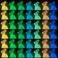 Lot de 100 mini lapins lumineux en r�sine  Figurines d'animaux miniatures  Pe...
