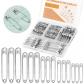 Lot de 500 �pingles � nourrice robustes de 5 tailles pour l'artisanat, la fab...
