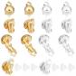 1 bo�te de 16 pi�ces de boucles et oreilles � clips plaqu� or 24 carats et ar...