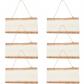 6 plaque Rectangulaire en Bois pour Panneaux Planche de 13.3x25.5cm avec Bord...