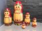 5 poup�es russes gigognes Matriochkas en bois collection