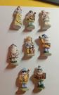 Santon F�ves 7 Nains Musiciens Et Blanche Neige Le Lot Disney Sans Signature T01