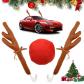 Voitures Rennes de No�l,Decoration Noel Voiture,Voiture Renne Rudolf D�corati...