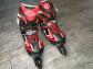 roller Banwei Inlines skates, Adjustables, Noir et Rouge, tailles 35 38