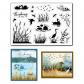 Silhouette Wetlands Tampons transparents pour la fabrication de cartes ou le ...