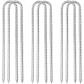 Piquets de Tente en Acier 6 Pi�ces Kit Fixation Trampoline en U Galvanis� Ten...