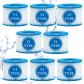 Lot de 8 Filtre VI Cartouche pour Bestway LayZSpa, Filtre de Spa et de Bain �...