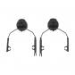 1 paire d'adaptateurs de rail de casque tactique, compatible avec le casque P...