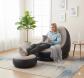 FAUTEUIL CANAP� GONFLABLE DESIGN   REPOSE PIEDS POUF SALON CONFORT RELAX MAISON
