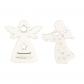 Lot de 24 Anges en Bois Blanc 2 Designs | D�coration pour No�l, Avent, Hiver,...