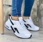 Baskets � lacets pour femmes chaussures de sport plates confortables fitness pointure gym