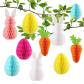 Sunyunze 12 Pi�ces Suspendus Color� Nid D'abeille Lapin de P�ques D�corations...