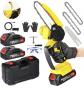 Mini tron�onneuse batterie 6 pouces moteur sans balais �lagueuse �lectrique 21V
