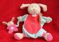 DOUDOU ET COMPAGNIE MARIONNETTE CHIEN Fraise   b�b� DC2572 rose Bleu