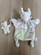 Doudou Plat  Marionnette Souris Verte Blanche Rose B�b�  Doudou et Compagnie