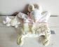 DOUDOU et Compagnie marionnette souris verte rose blanche L�onie et b�b�
