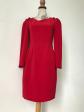 ARMANI EXCHANGE Robe Rouge Fourreau Made in Italy T36 S Red Sheath Dress Party